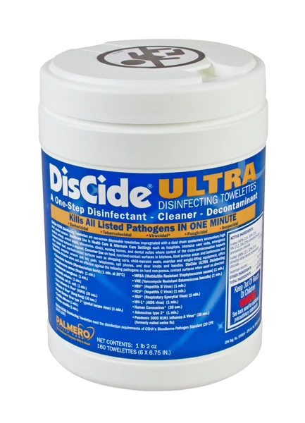 #60DIS Discide® Ultra Disinfecting Wipes, 6` x 6.75`